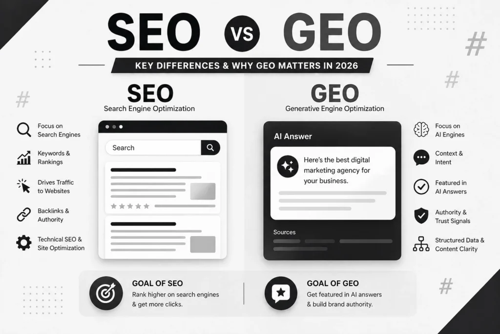 SEO vs GEO